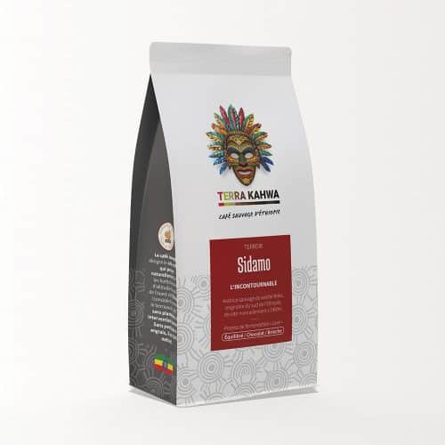 Sidamo (Habeje, Lavé) Arôme suave, saveur fine, chocolaté